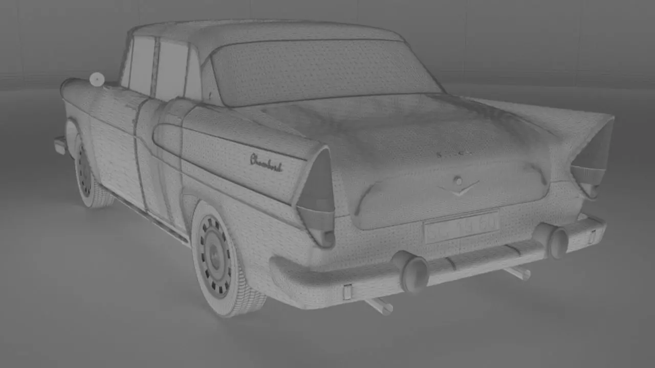 Simca Vedette Chambord V8-1960 3D model_31