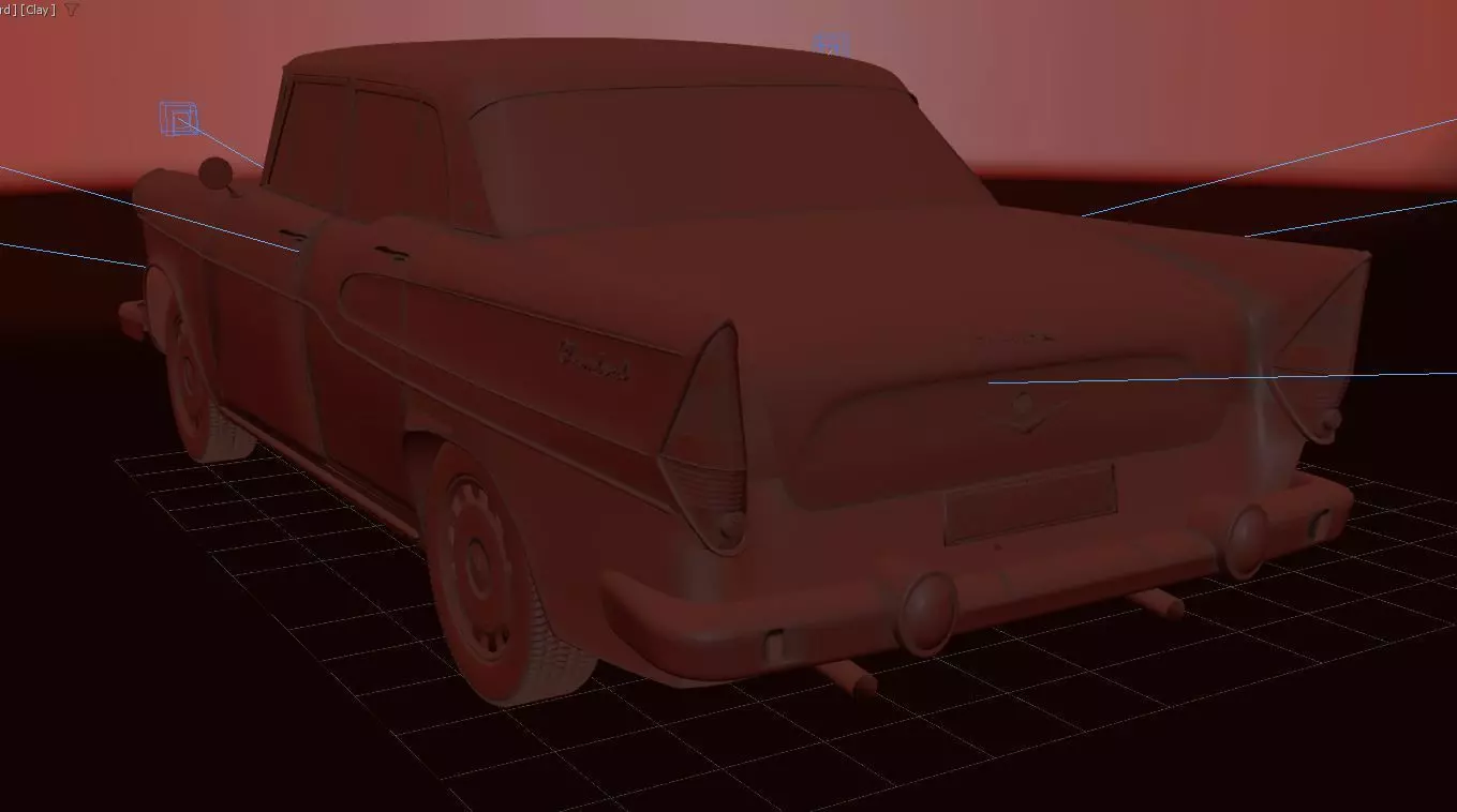 Simca Vedette Chambord V8-1960 3D model_17