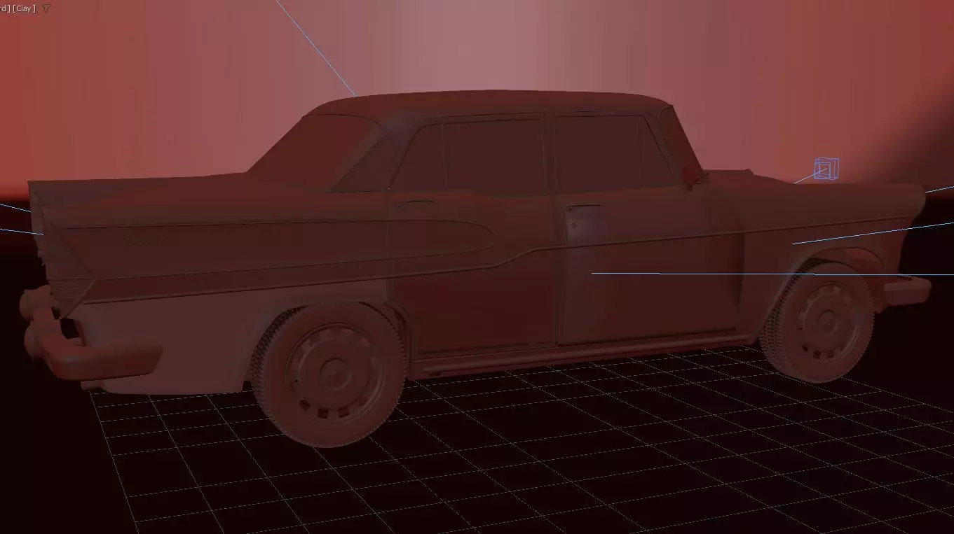 Simca Vedette Chambord V8-1960 3D model_18