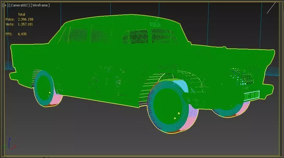 Simca Vedette Chambord V8-1960 3D model_32