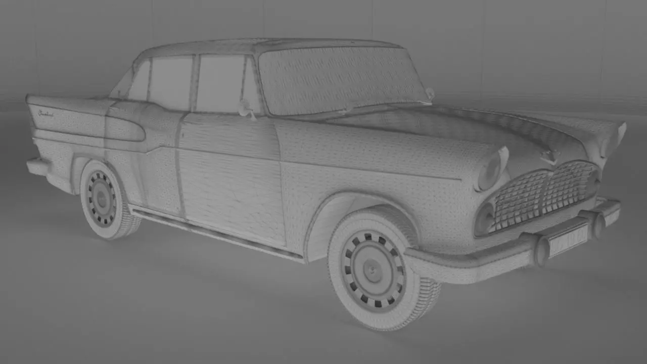 Simca Vedette Chambord V8-1960 3D model_23