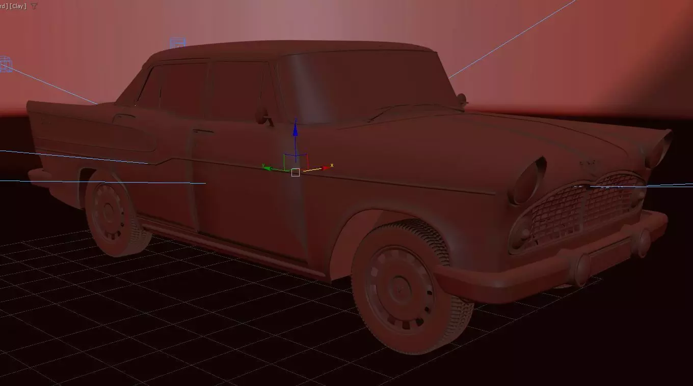 Simca Vedette Chambord V8-1960 3D model_19