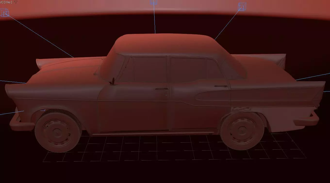 Simca Vedette Chambord V8-1960 3D model_21