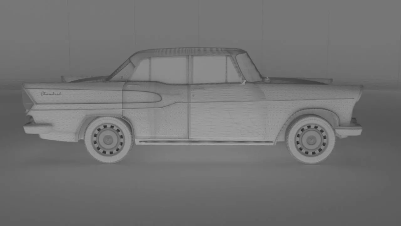 Simca Vedette Chambord V8-1960 3D model_28