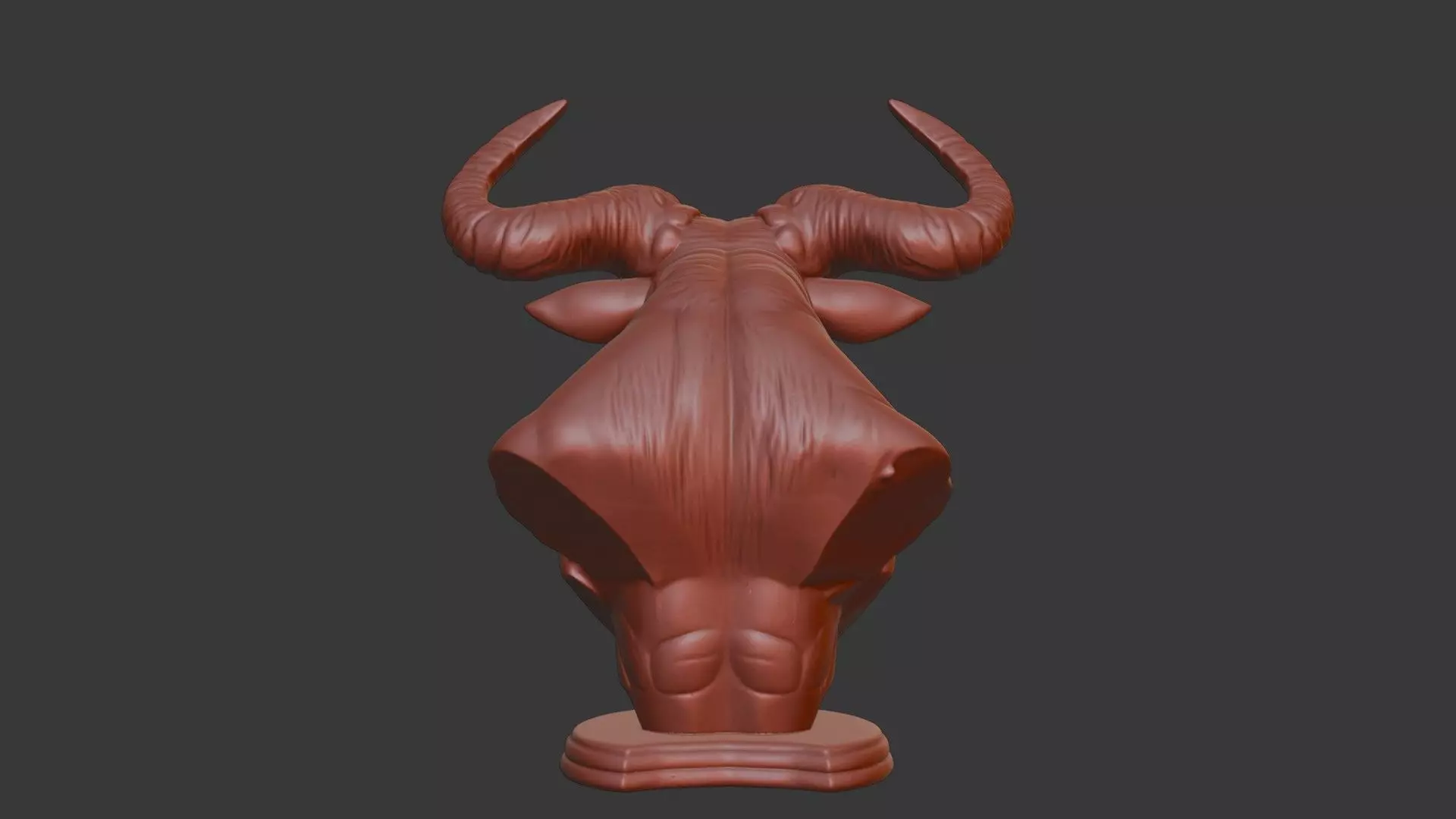 Minotaur Head Bust 3D Model STL Printable Mythological Sculpture 3D print model_5
