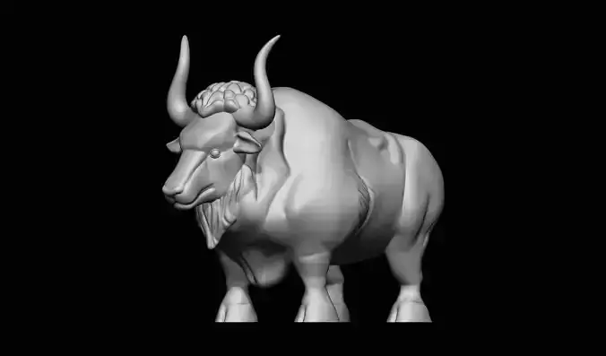 Buffalo 3D Printable Model 