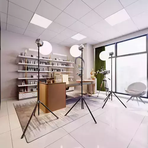 Modern live broadcast room cosmetics