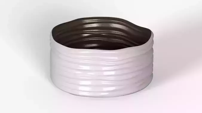 White Plastic Basket h160