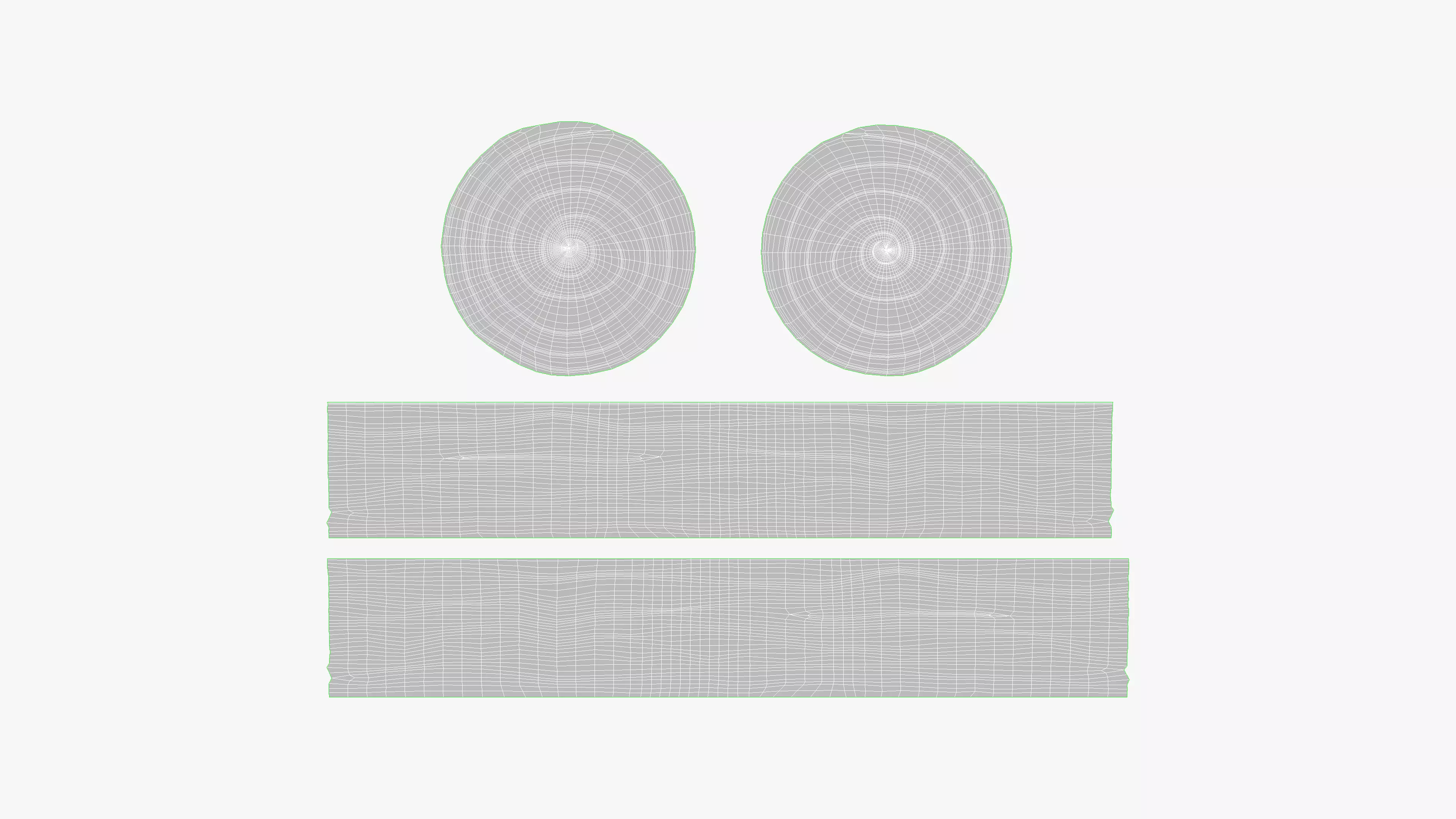 White Plastic Basket h160 Low-poly 3D model_9