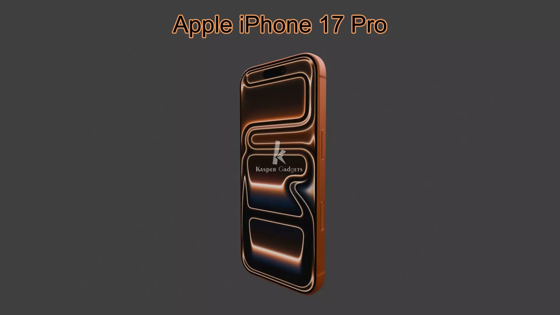 Apple iPhone 17 Pro Cosmic Orange 3D print model_5