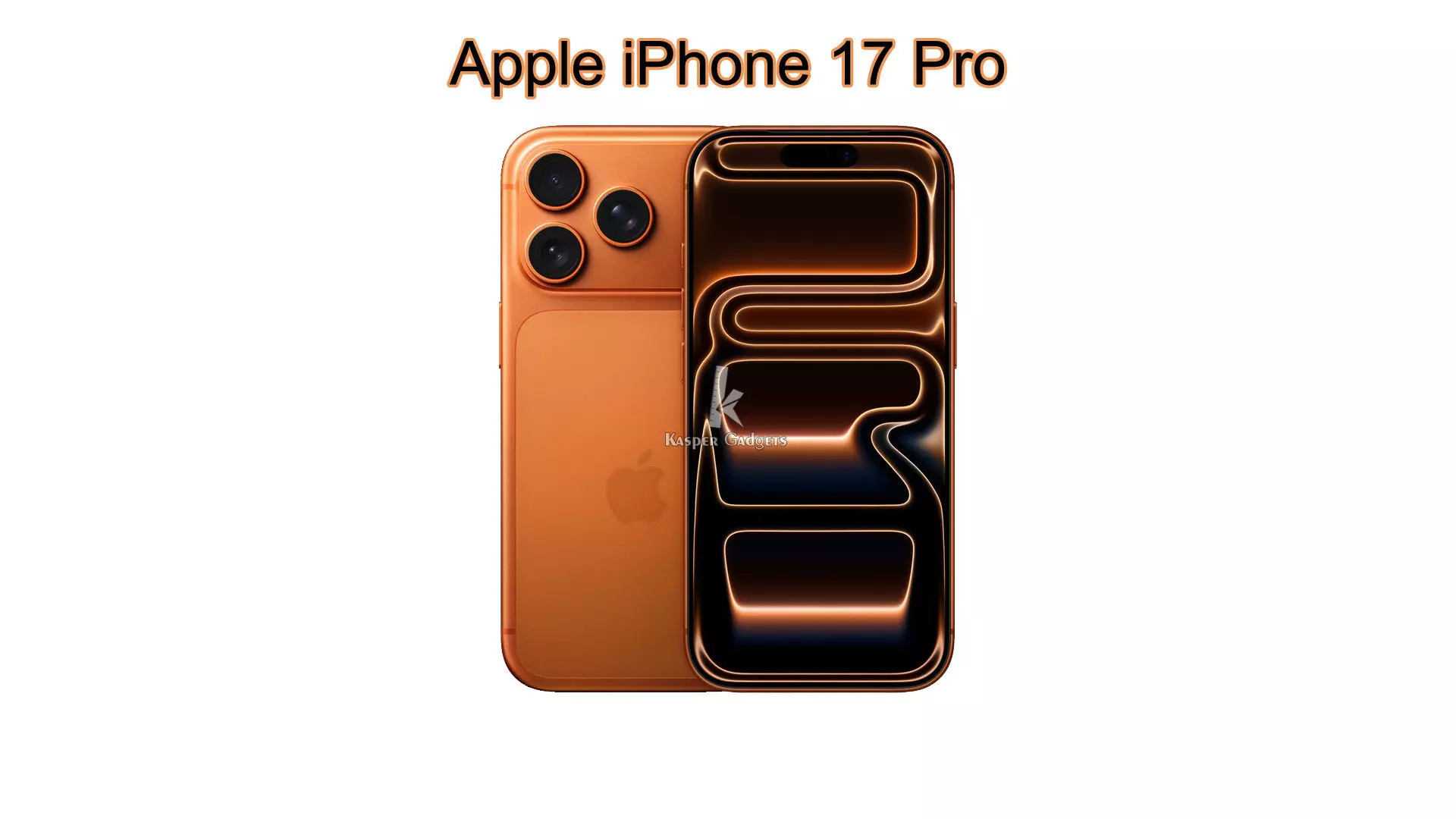 Apple iPhone 17 Pro Cosmic Orange 3D print model_0
