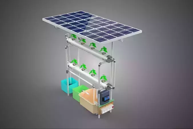 IOT CONTROL SOLAR PANEL ENERGY HYDROPONIC PLANT LED GROW LIGHT