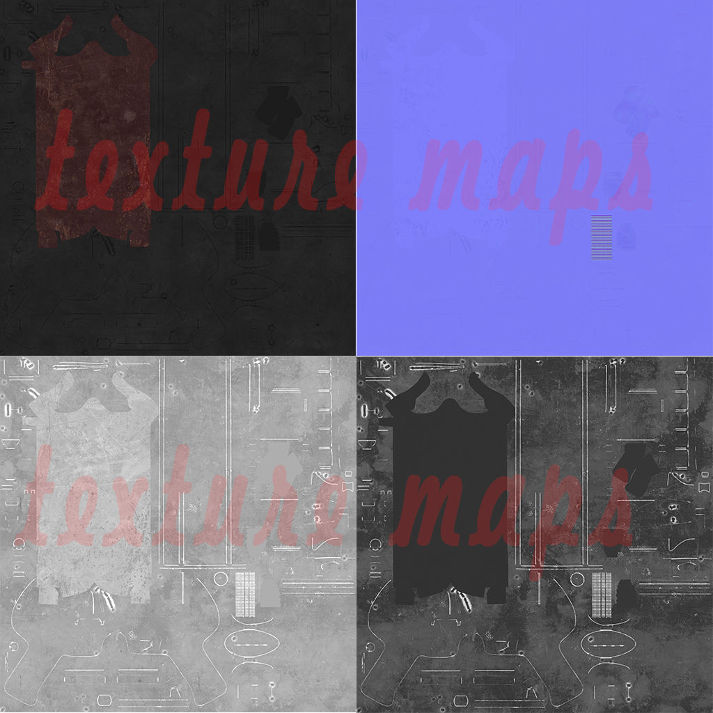 Submachine gun MP40 3D model_4