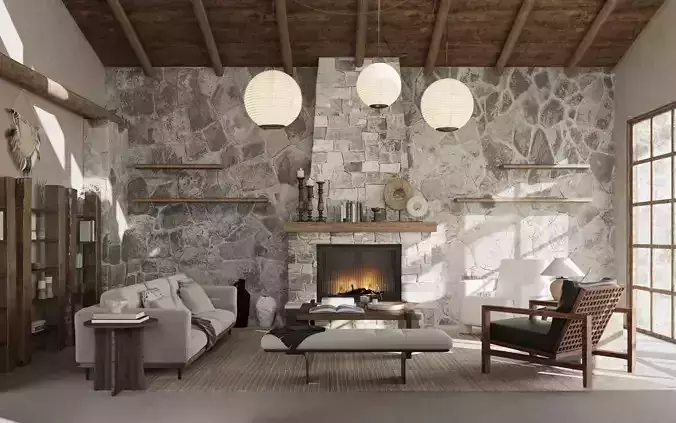 Livingroom and Kitchen