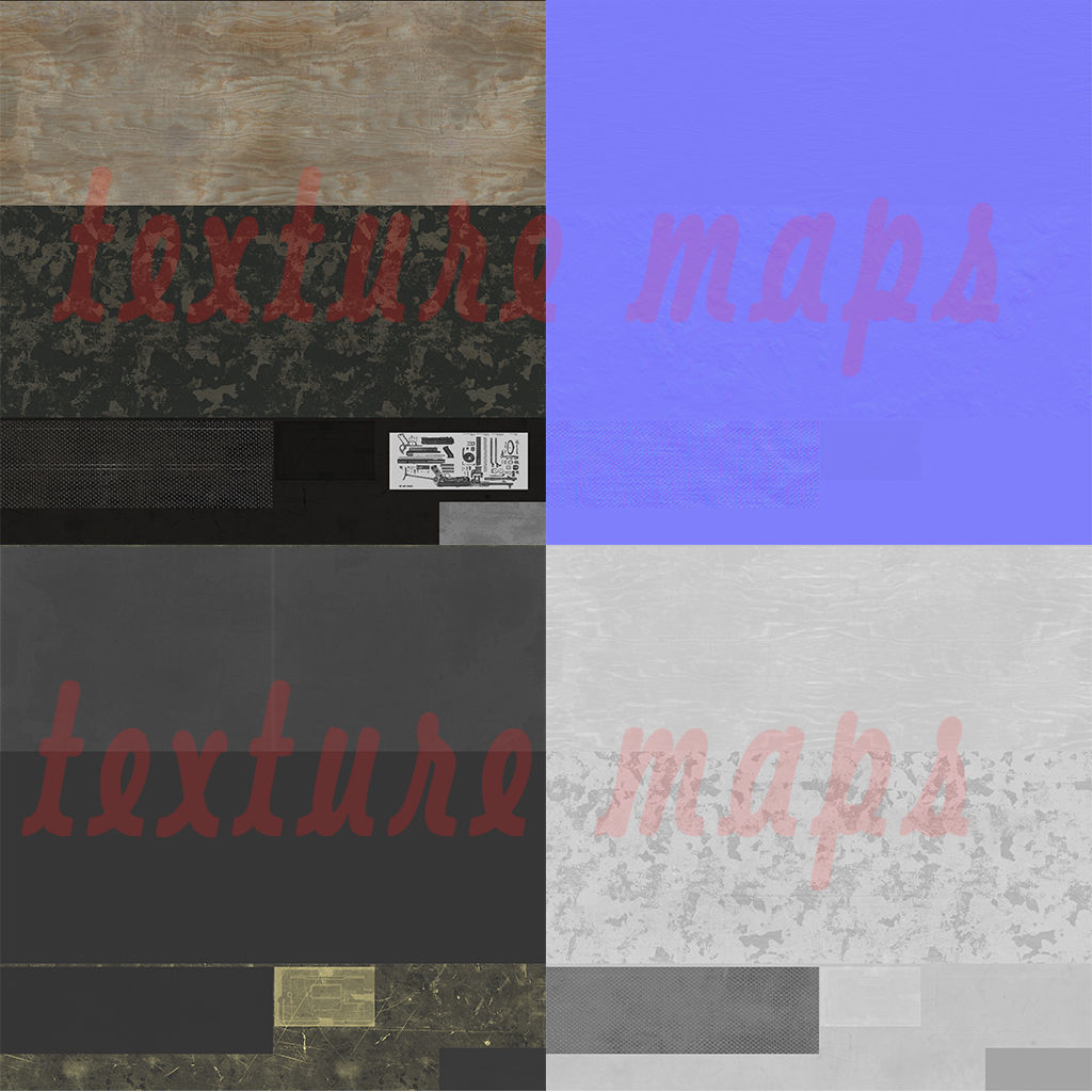 Submachine gun MP40 in a box 3D model_2