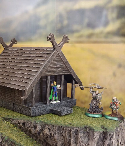 Modular fantasy viking house Free 3D print model