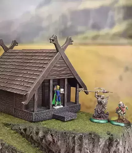 Modular fantasy viking house