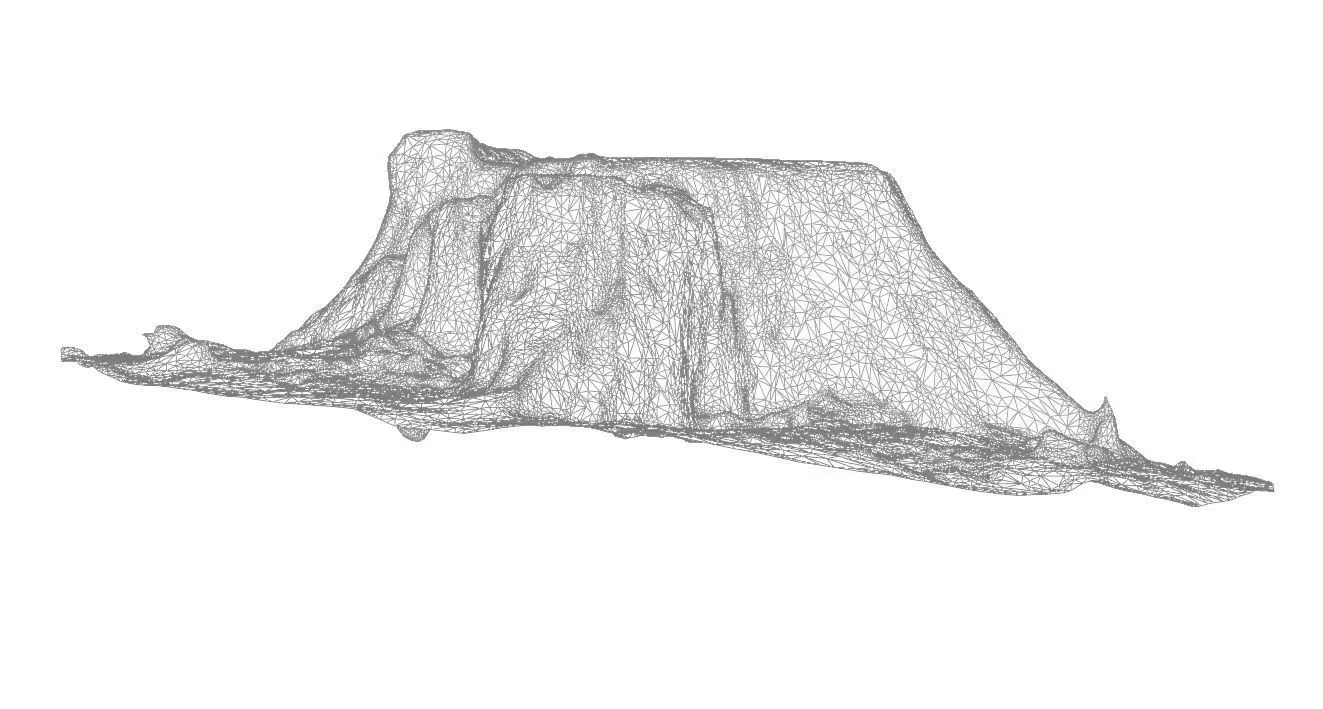 Old tree stump Low-poly 3D model_7