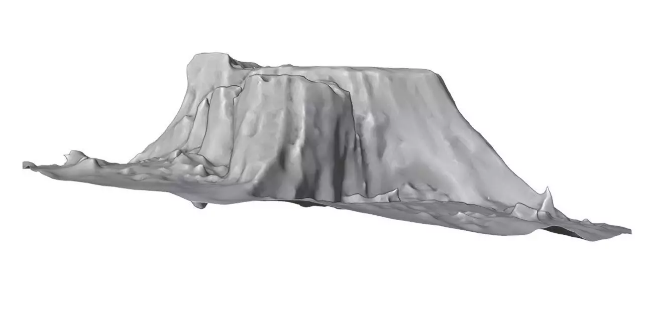 Old tree stump Low-poly 3D model_12