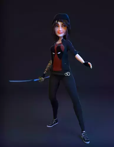 Mari The Samurai 3D model
