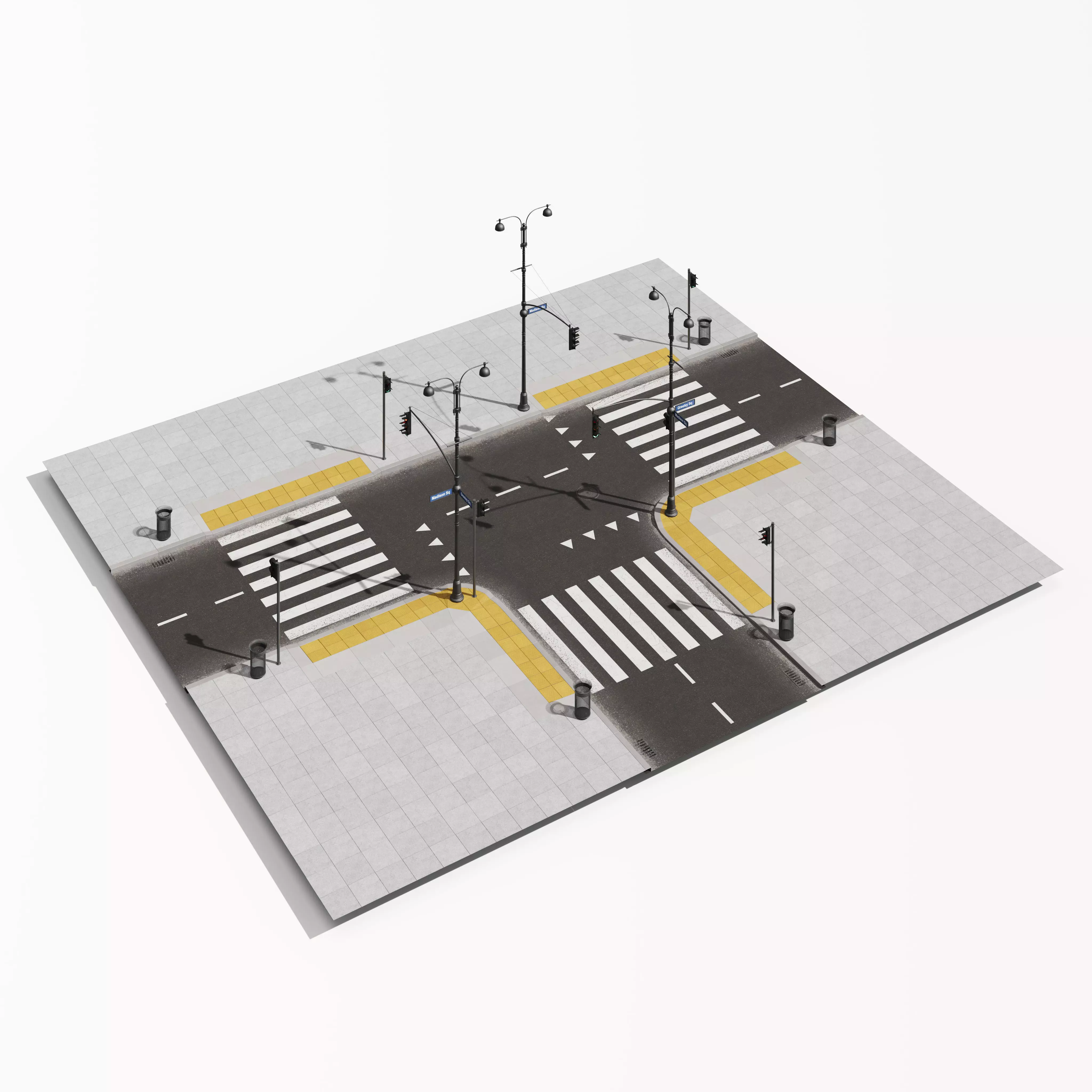 Archmodels vol 303 - road segments 3D model_17