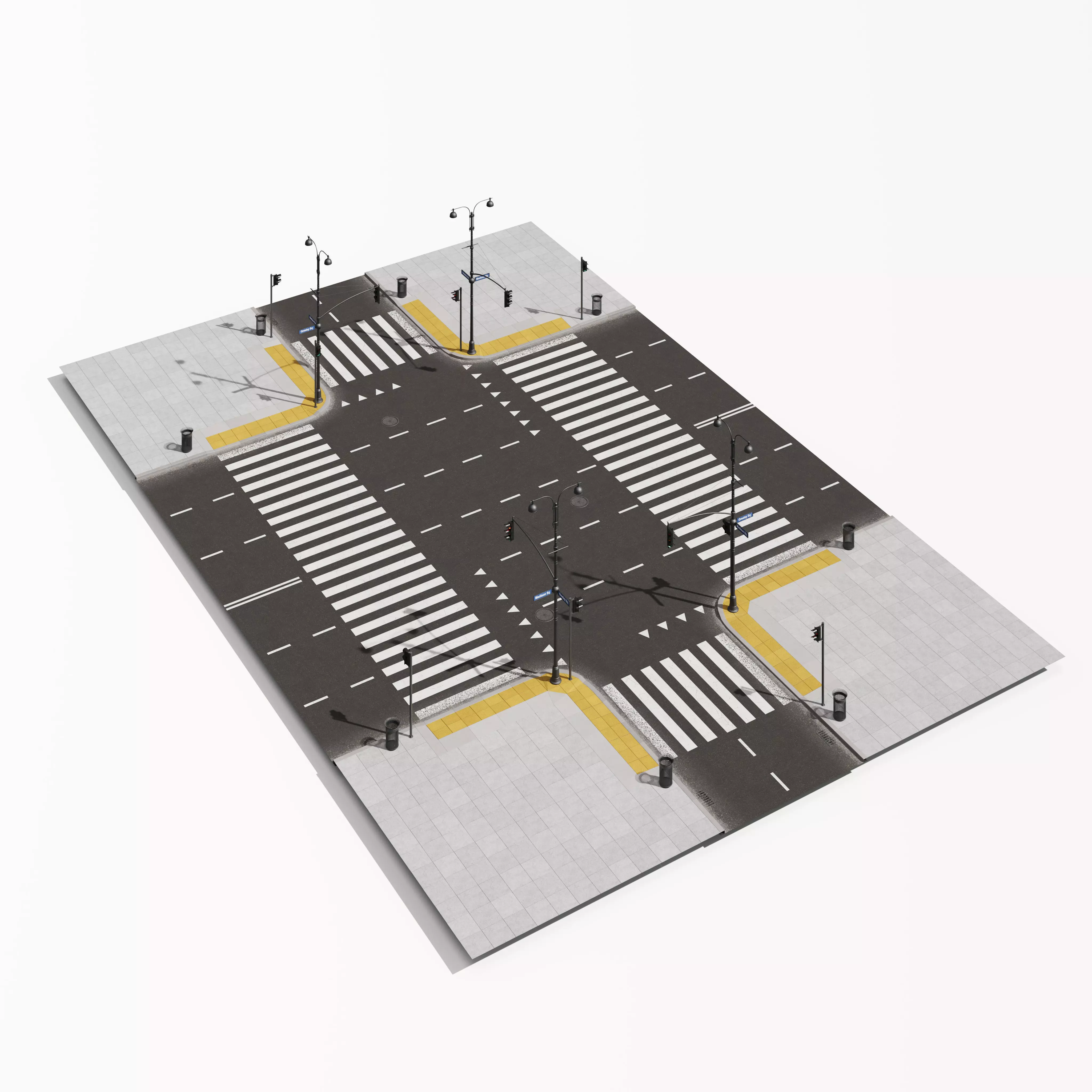 Archmodels vol 303 - road segments 3D model_24