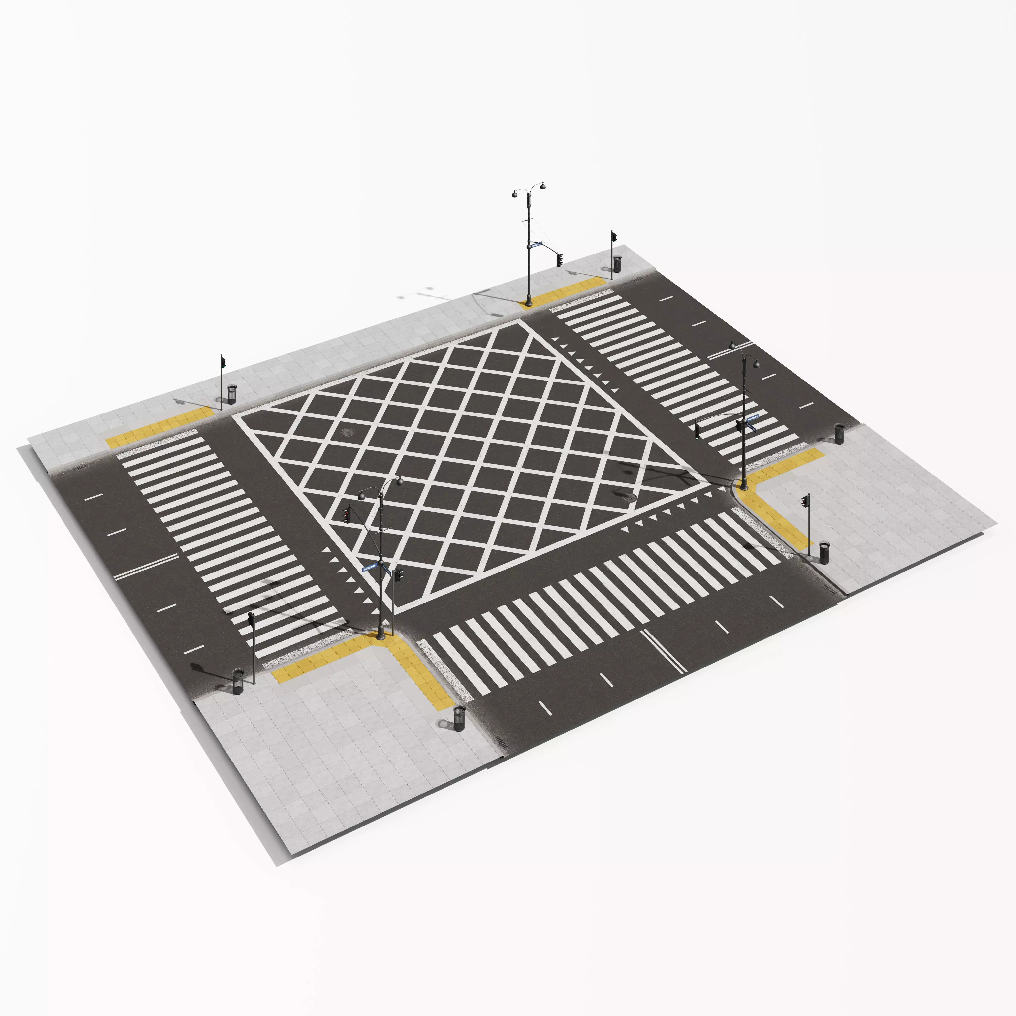 Archmodels vol 303 - road segments 3D model_19