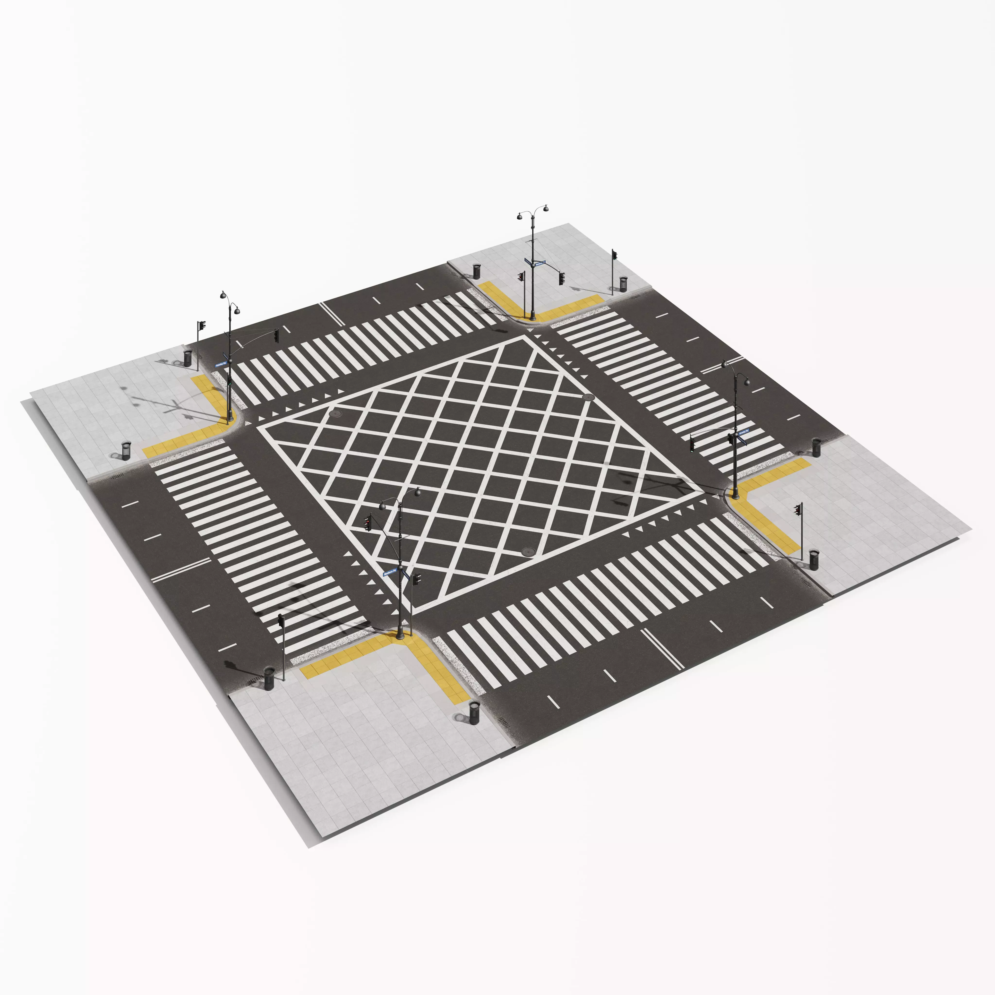 Archmodels vol 303 - road segments 3D model_22