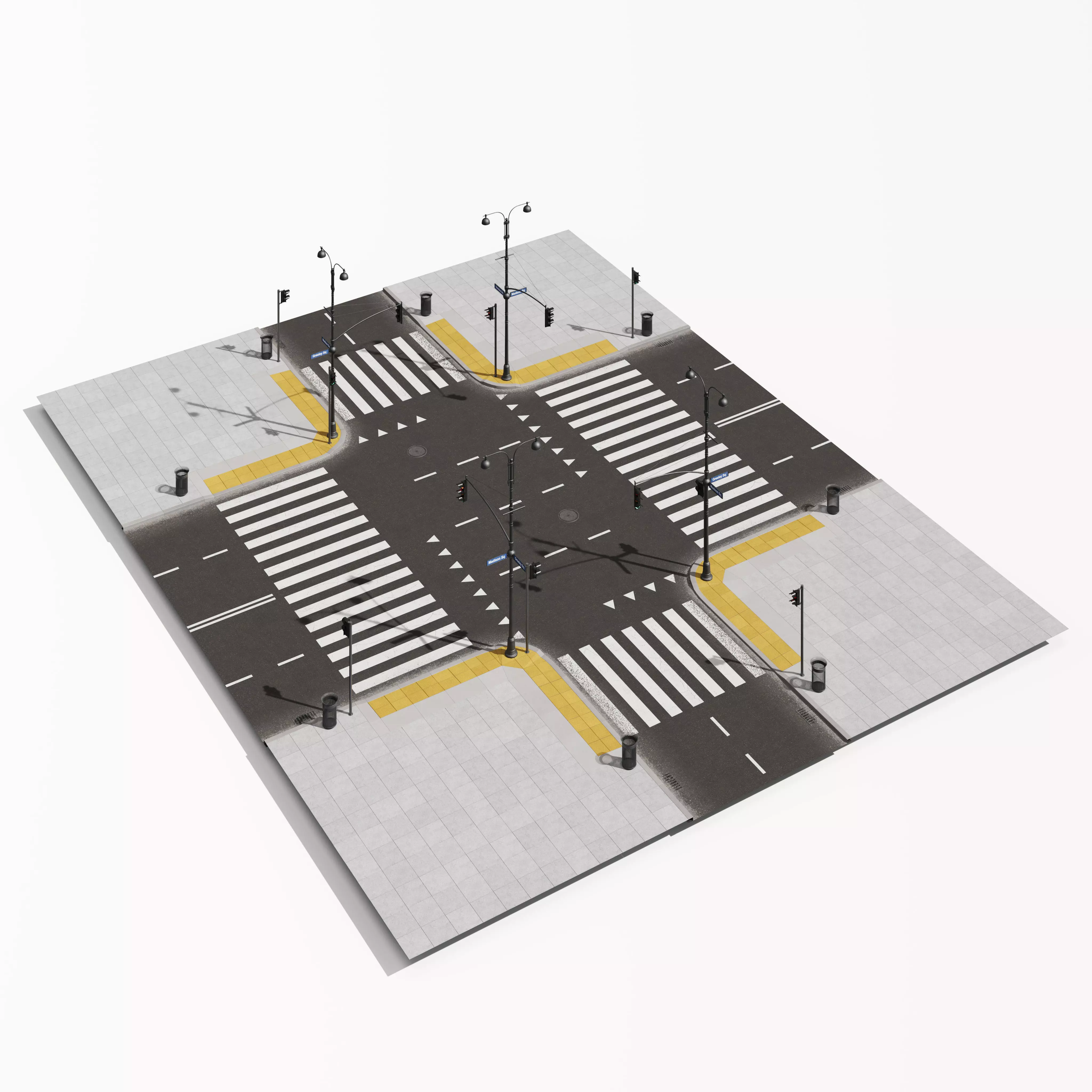 Archmodels vol 303 - road segments 3D model_23