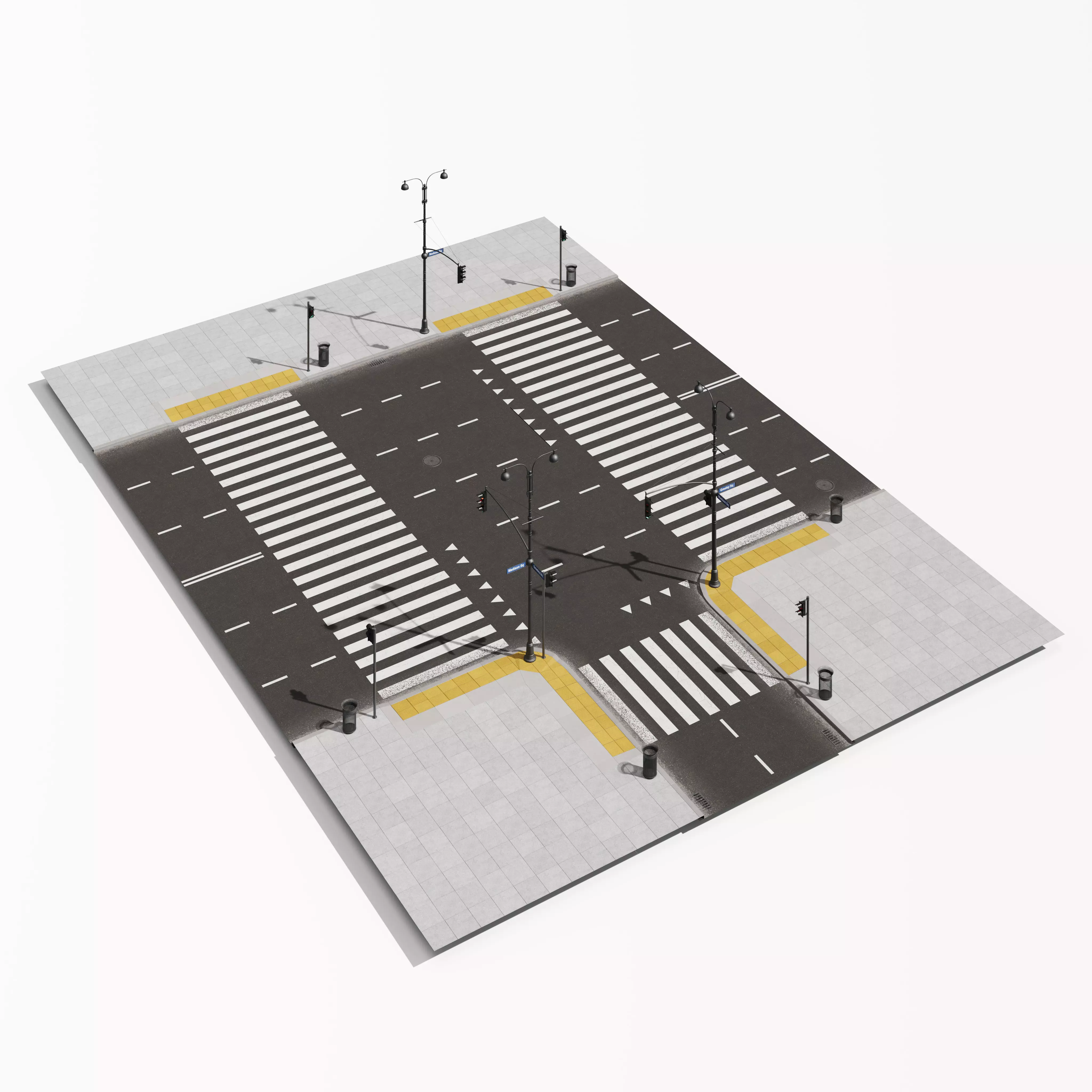 Archmodels vol 303 - road segments 3D model_15
