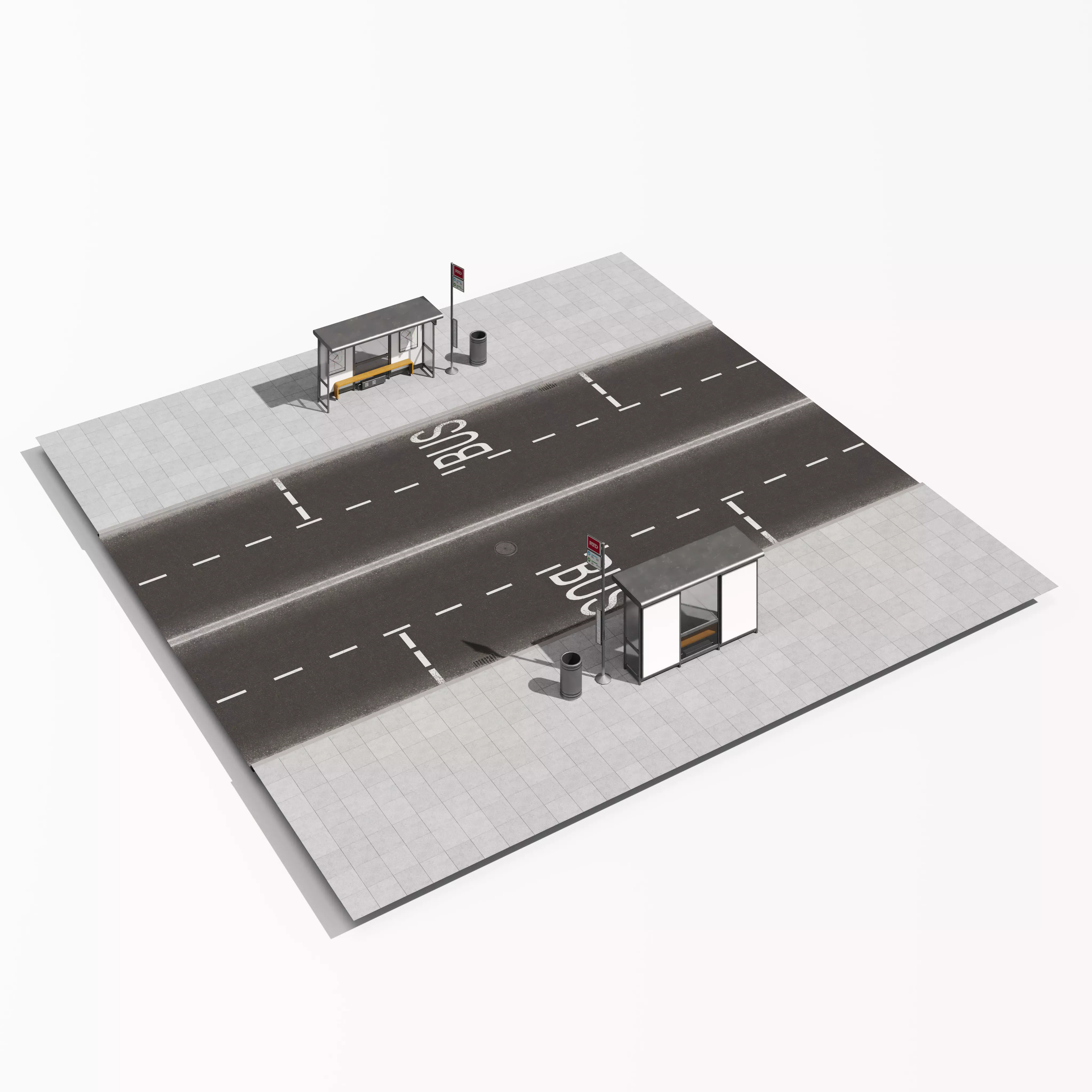 Archmodels vol 303 - road segments 3D model_6