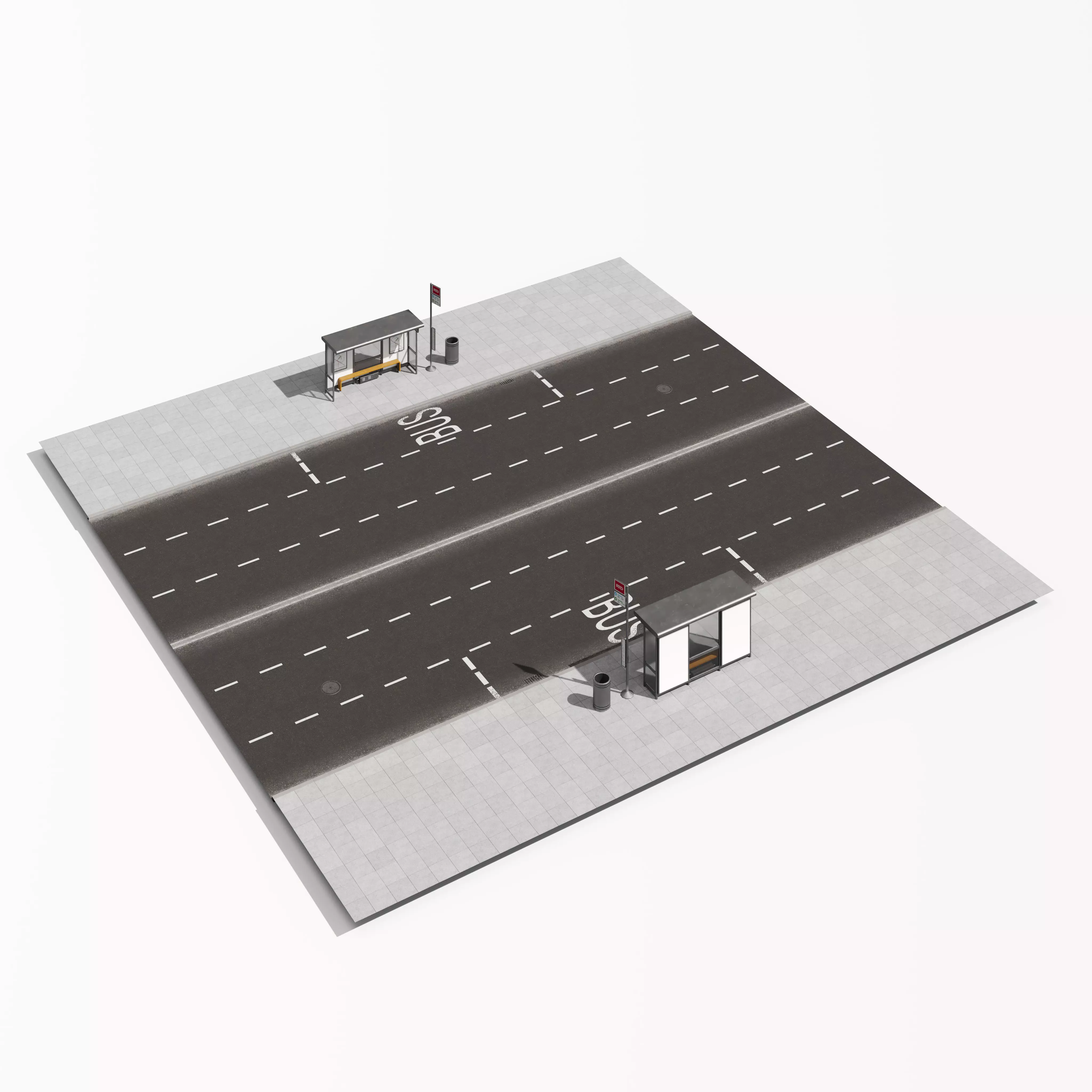 Archmodels vol 303 - road segments 3D model_7