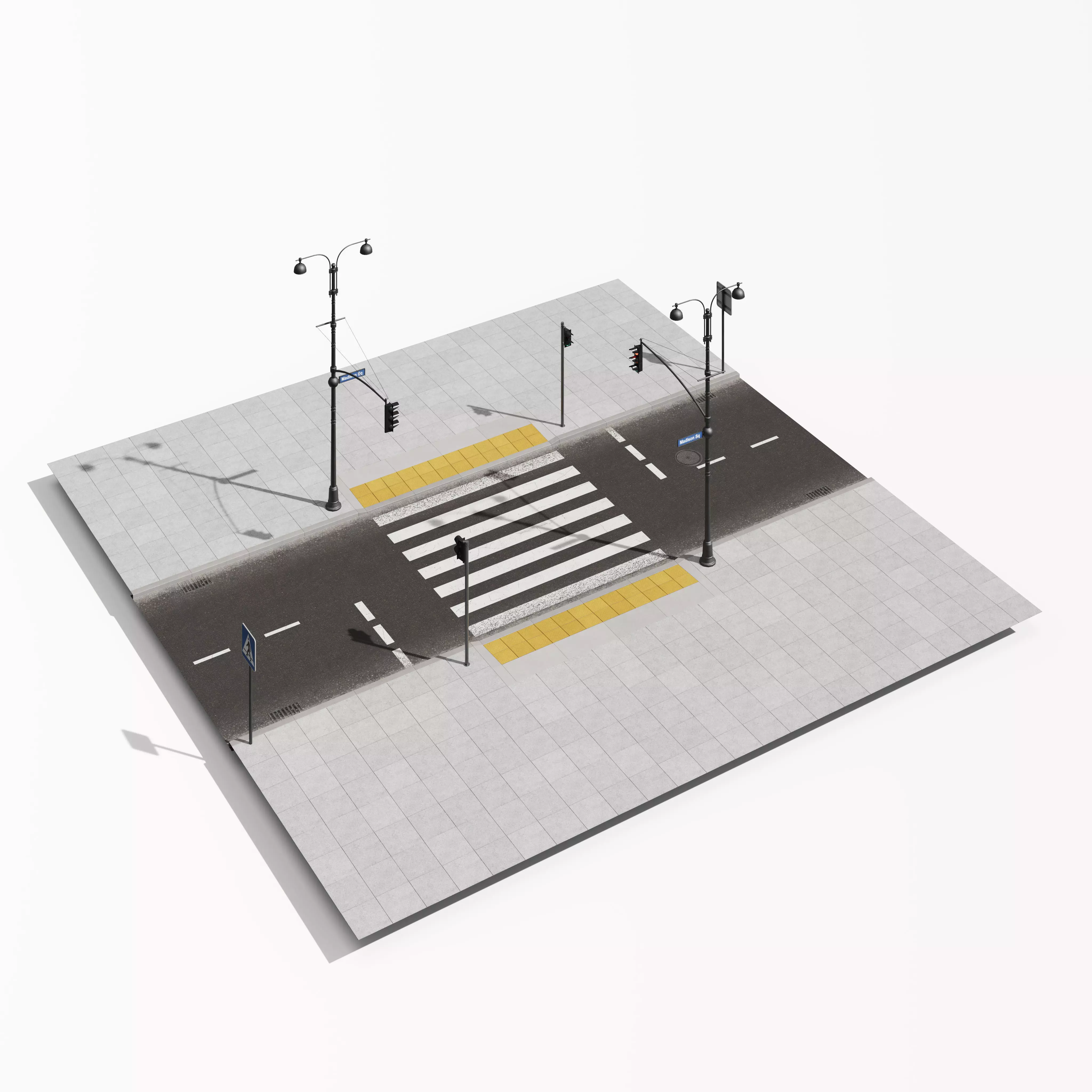 Archmodels vol 303 - road segments 3D model_2