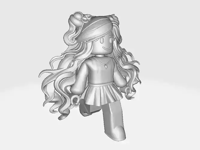 Miniature Game Roblox Girl Top Model 01