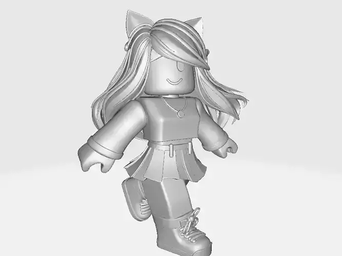 Miniature Game Roblox Girl Top Model 03