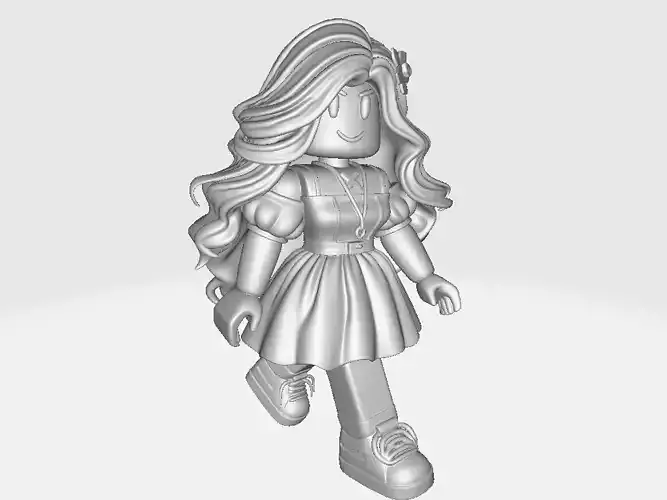 Miniature Game Roblox Girl Top Model 05