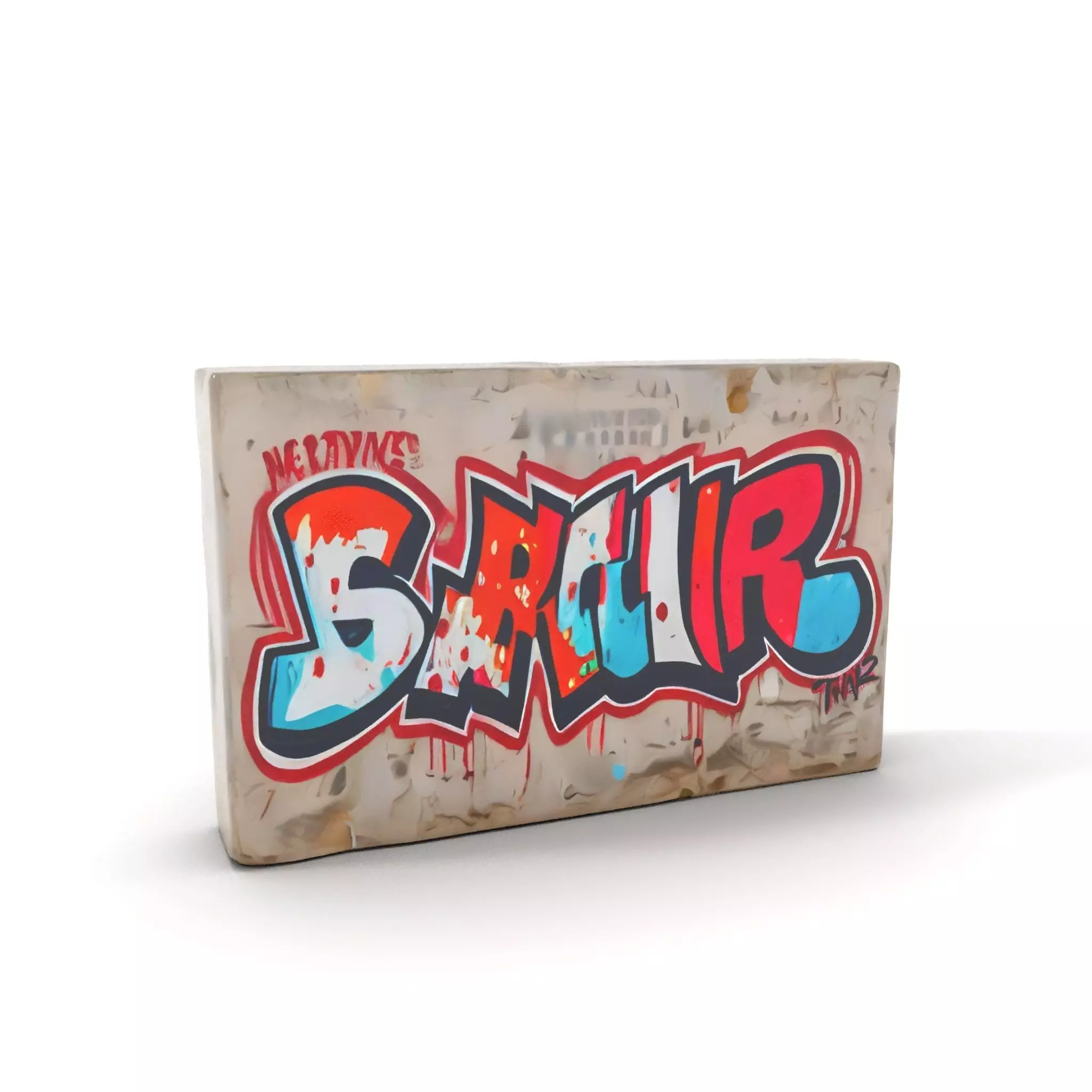 Urban Graffiti Wall model pack Low-poly 3D model_8