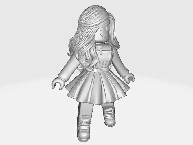 Miniature Game Roblox Girl Top Model 07