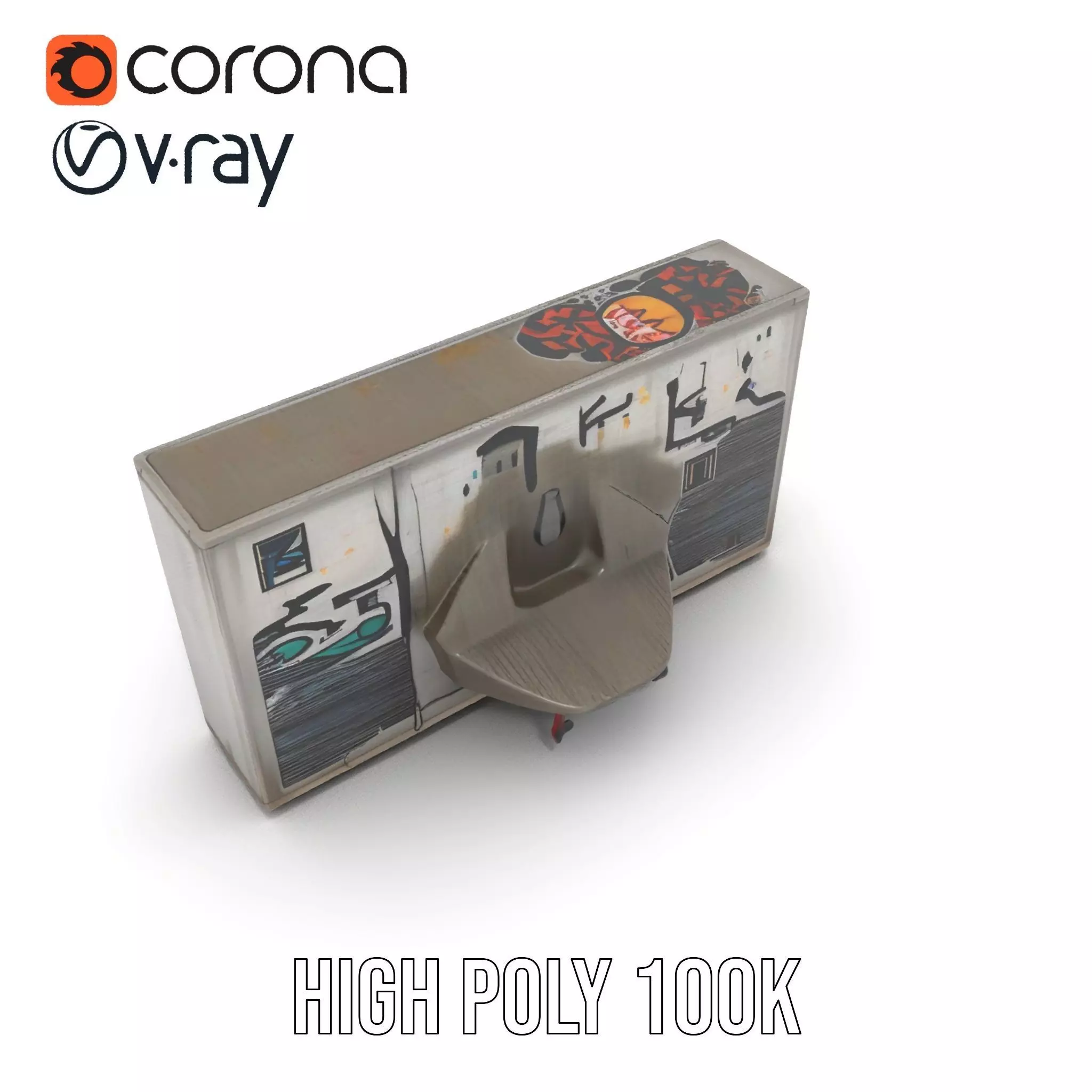 Vibrant Graffiti Wall model pack Texture_32