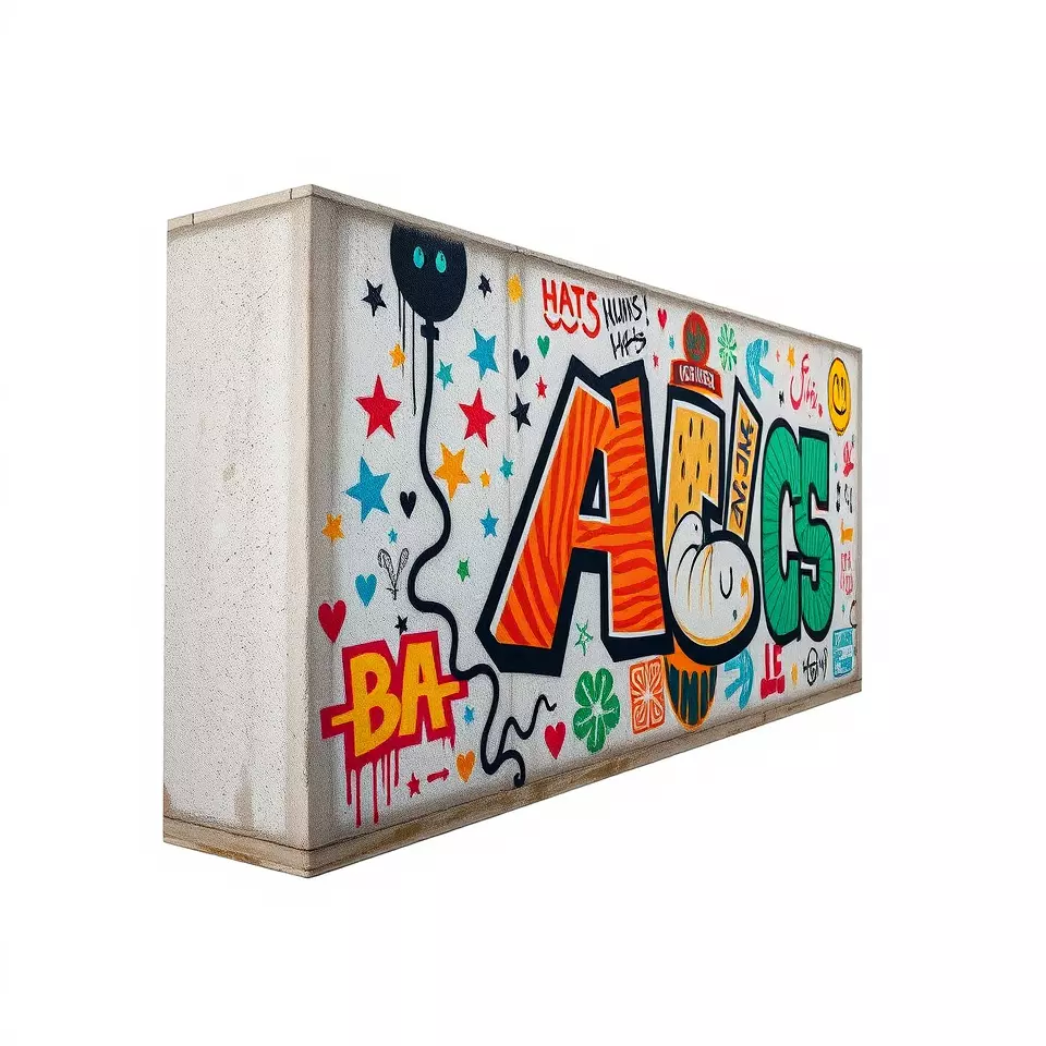 Vibrant Graffiti Wall model pack Texture_3