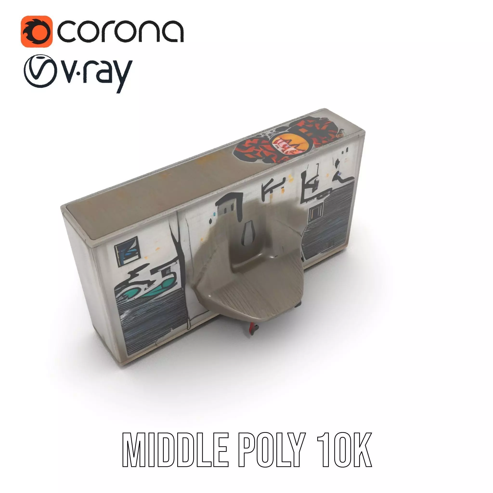 Vibrant Graffiti Wall model pack Texture_7