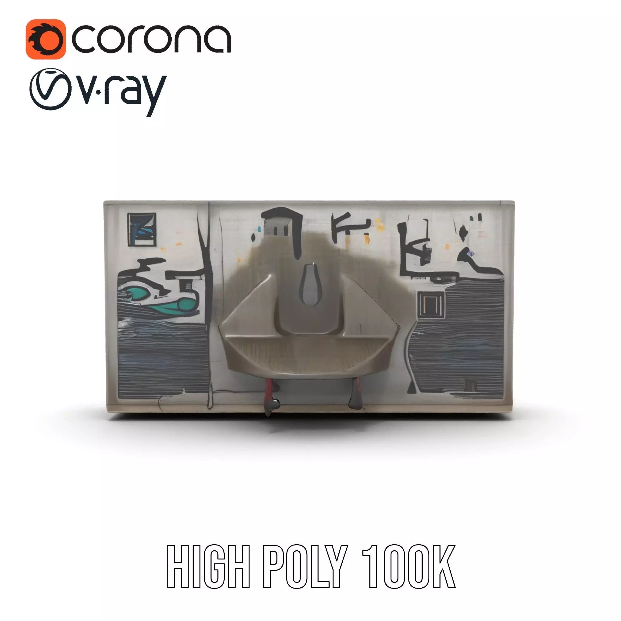 Vibrant Graffiti Wall model pack Texture_23