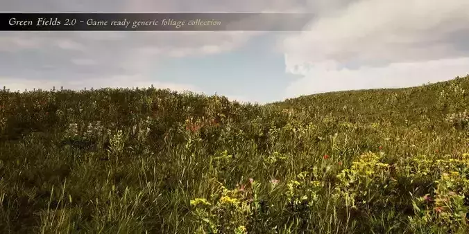 Green Fields 2 -  Game Ready Generic Foliage Collection