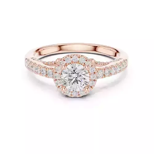 Round Cut Diamond Engagement Wedding Ring 3DM STL Video