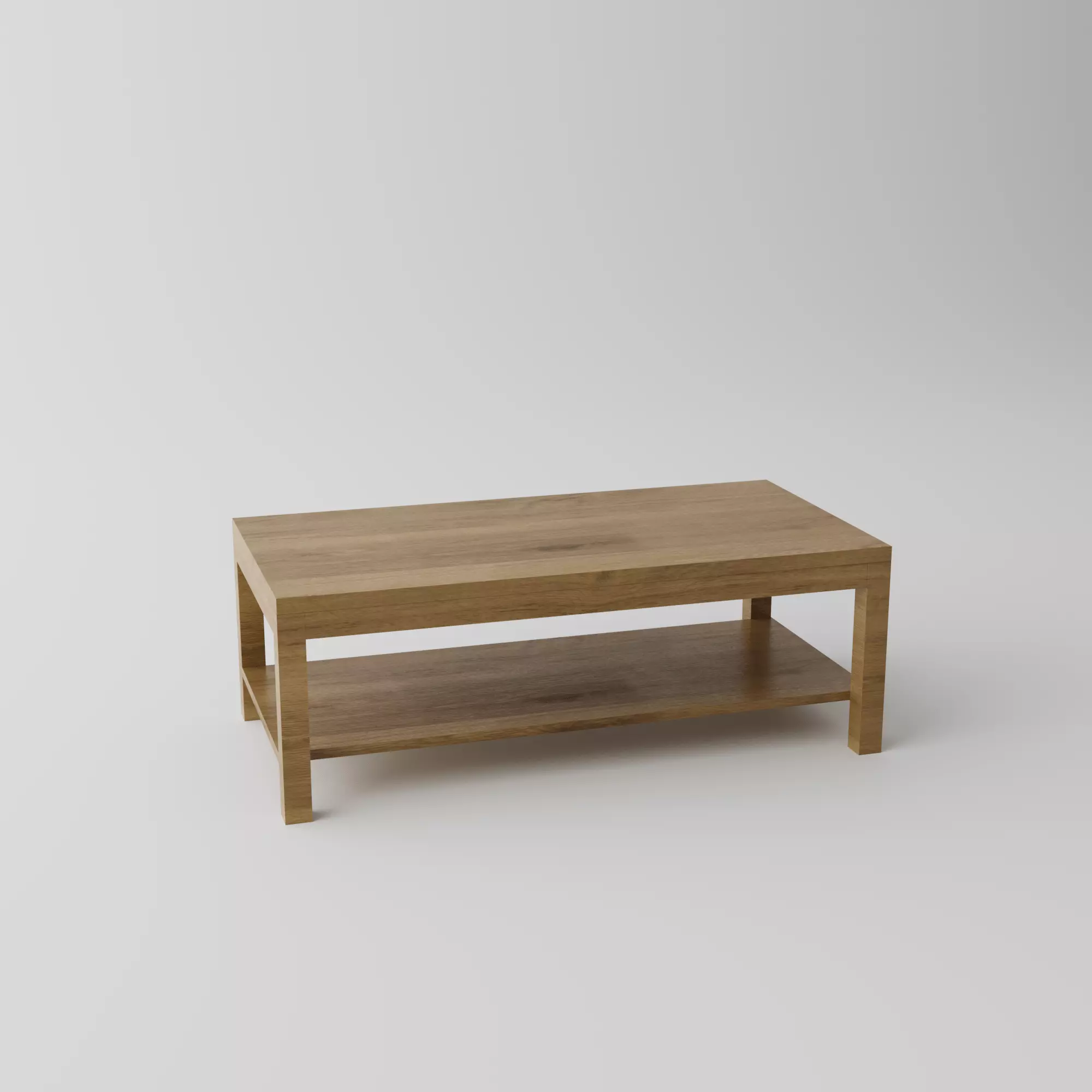 DIY COFFEE TABLE WOODEN Low-poly 3D model_0