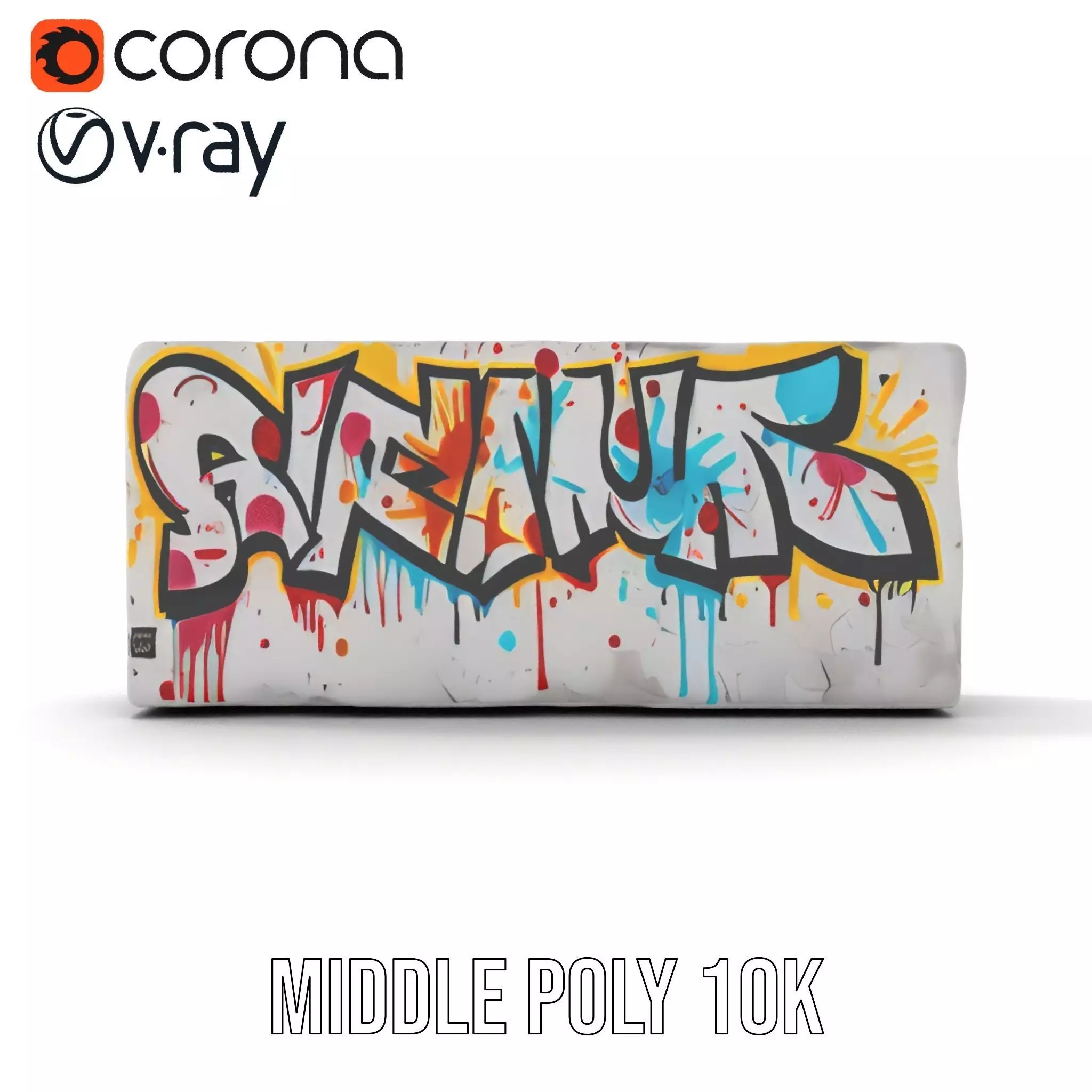 Colorful Graffiti Wall model pack Texture_14