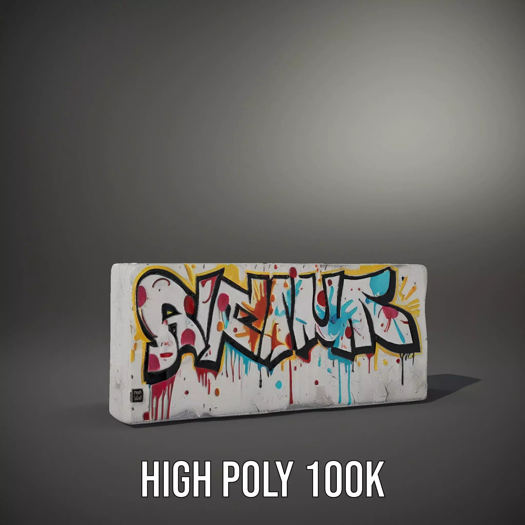 Colorful Graffiti Wall model pack Texture_11
