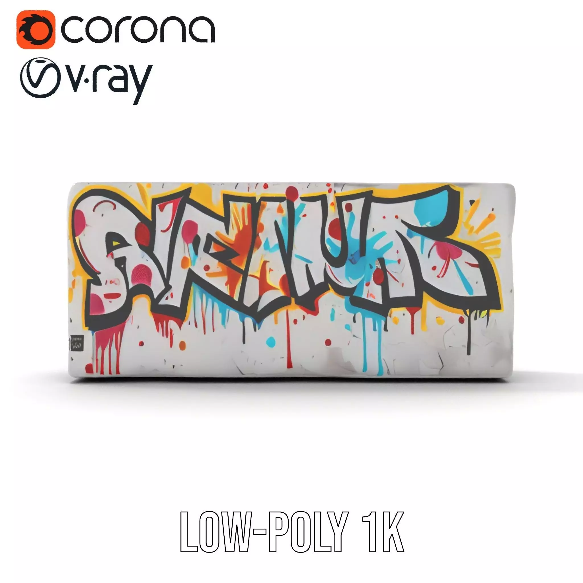 Colorful Graffiti Wall model pack Texture_17