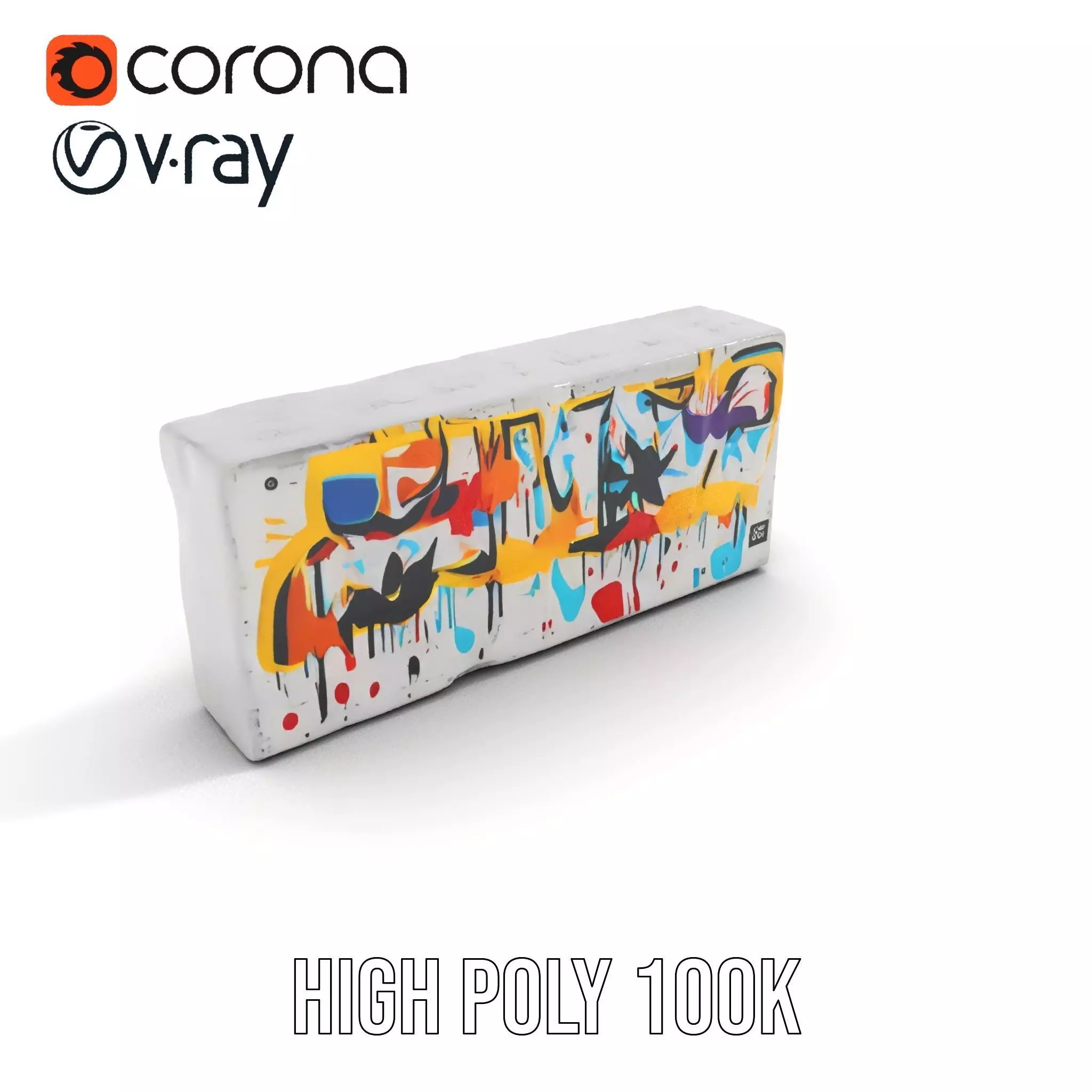 Colorful Graffiti Wall model pack Texture_18