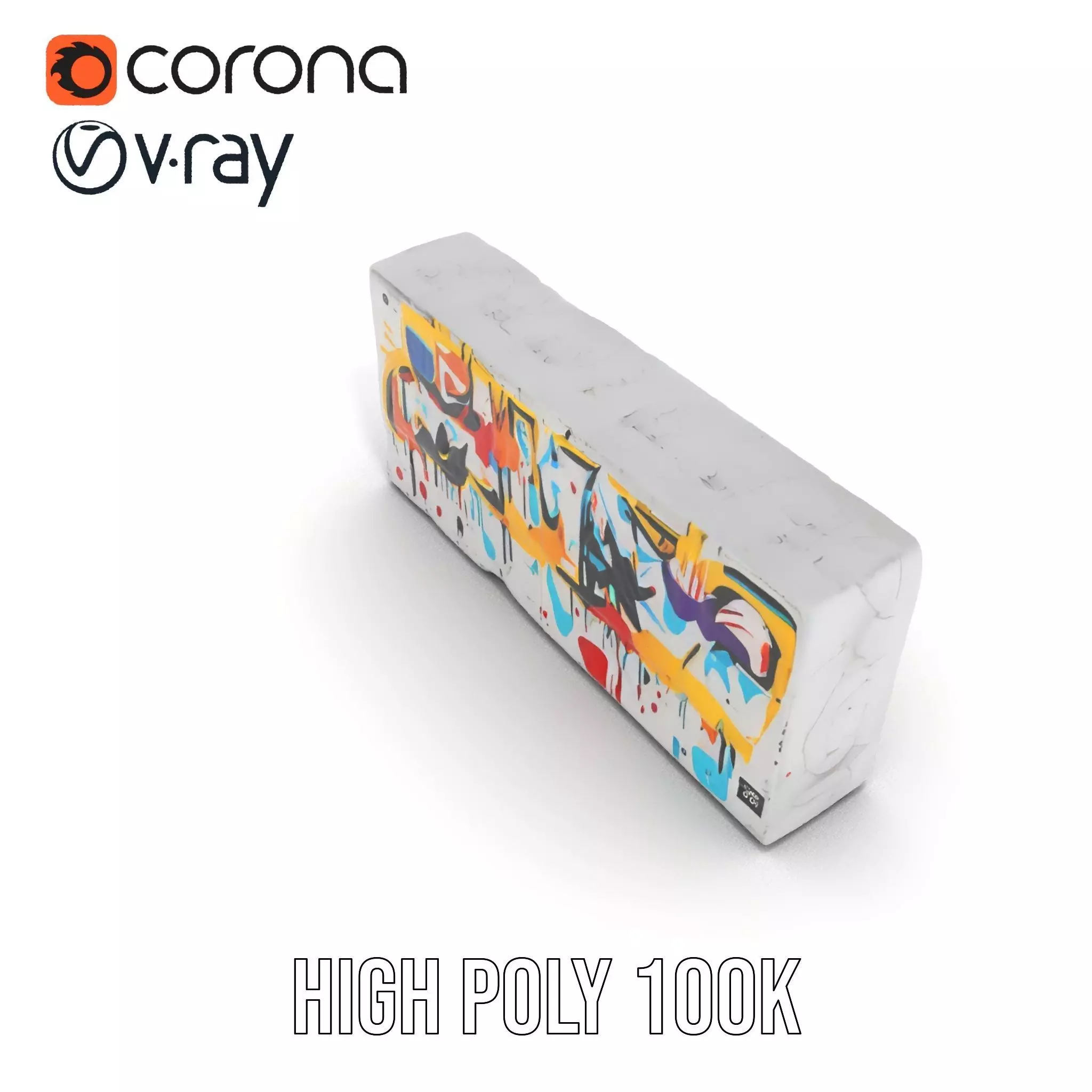 Colorful Graffiti Wall model pack Texture_24